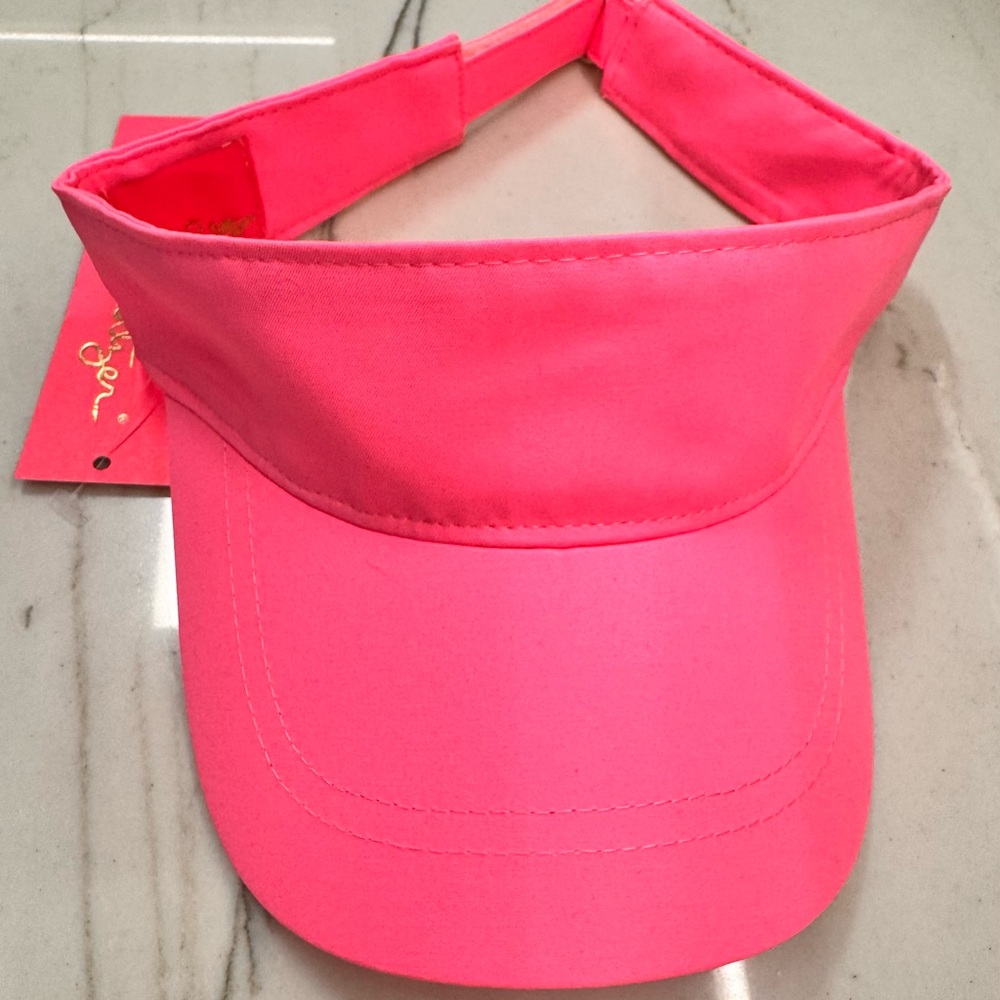 NWT Lily Pulitzer Its A Match Visor in Prosecco Pink